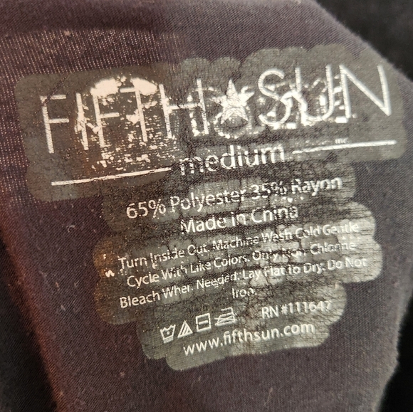 Fifth Sun American Flag Kiss Size Medium Tank Top - Picture 6 of 6